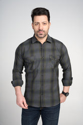 Alioth - Casual Double Pocket Slim Fit Shirt