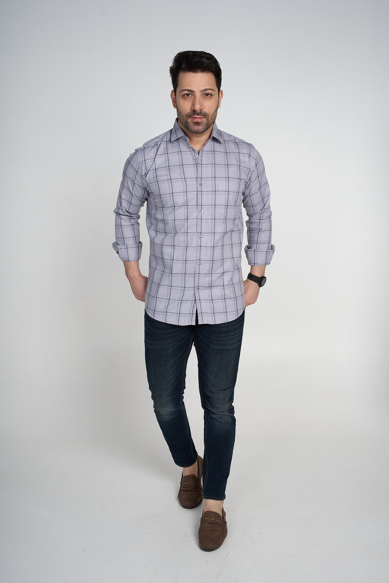 Max - Checkered Slim Fit Shirt