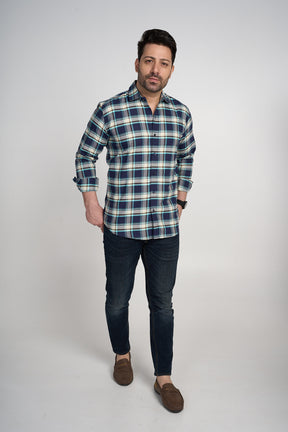Trombay - Oxford Slim Fit Checkered Shirt