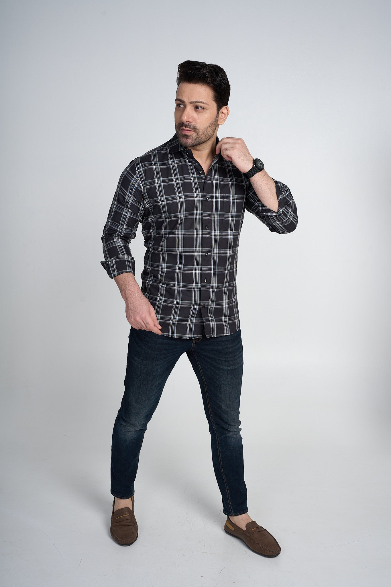 Dylan - Checkered Slim Fit Shirt