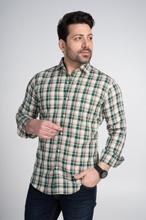 Cherwell - Dobby Checkered slim fit shirt