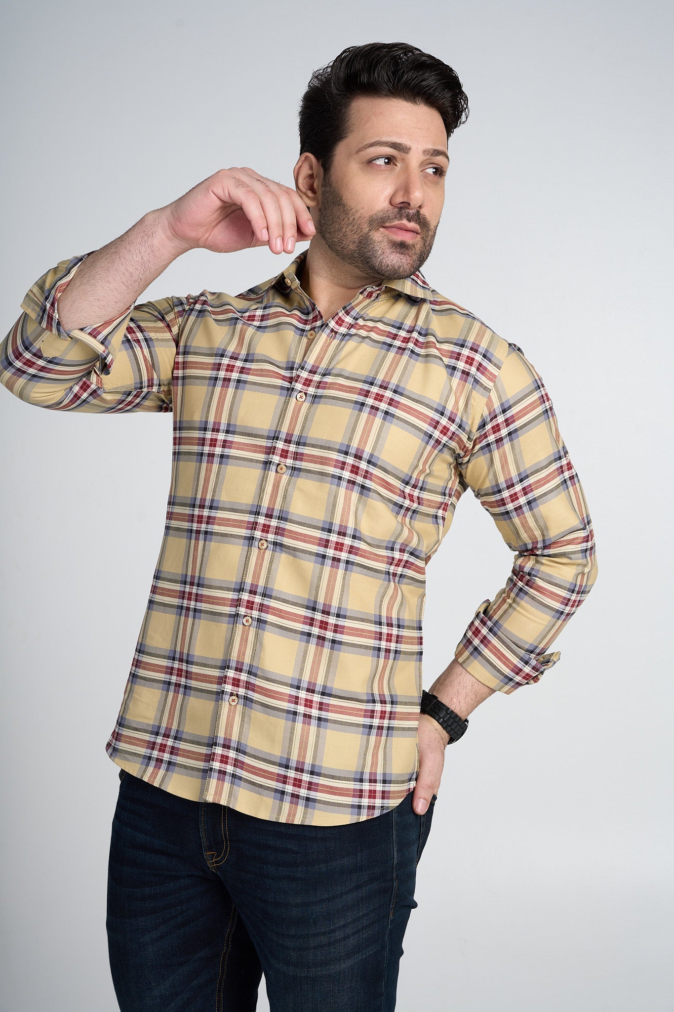 Jake -  Checkered Slim Fit Shirt