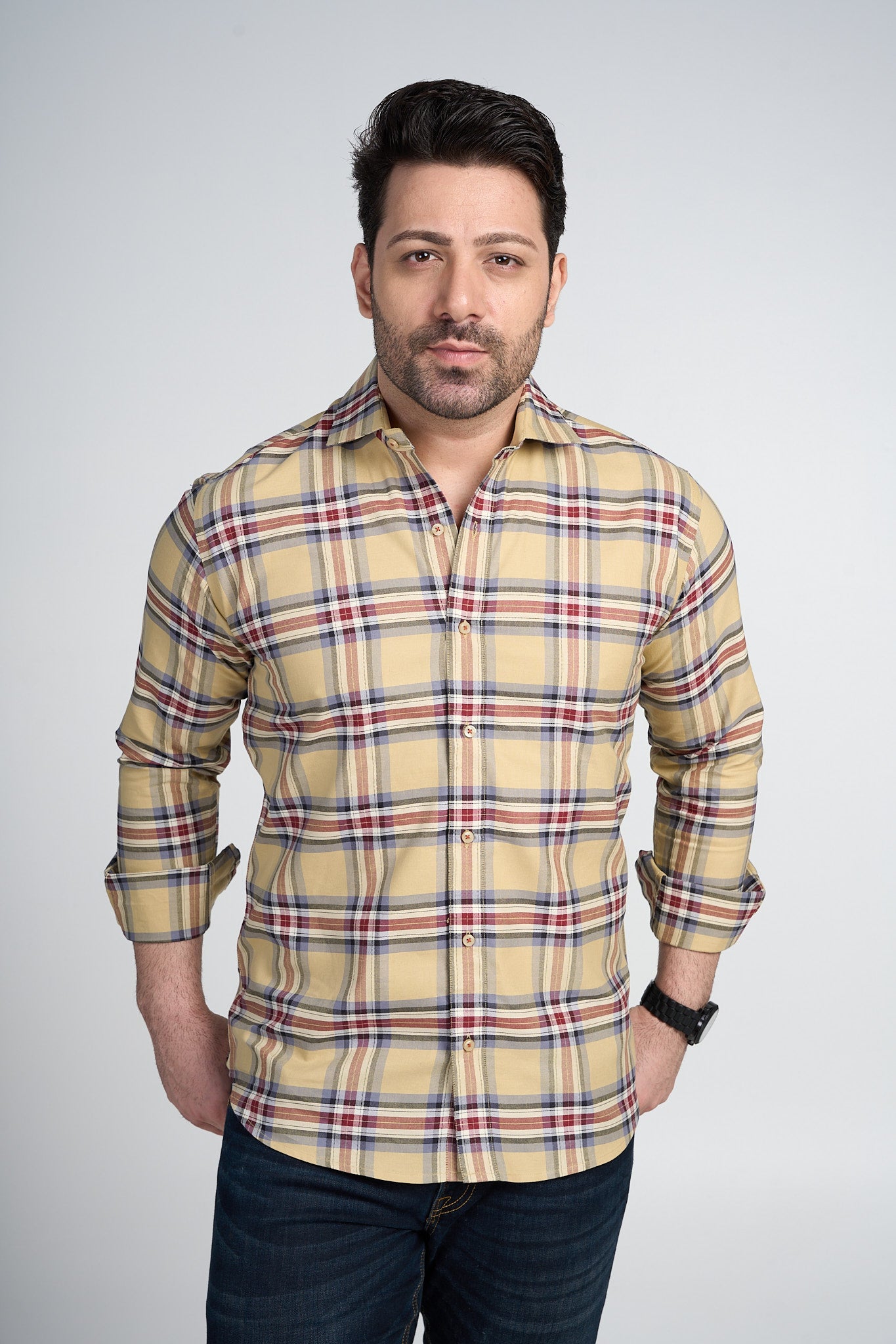 Jake -  Checkered Slim Fit Shirt