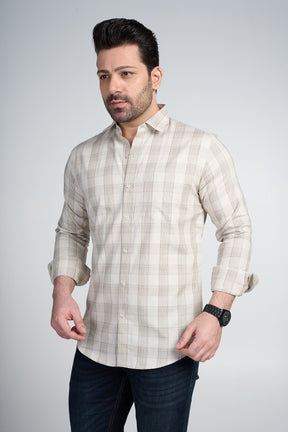 Knowsley - Dobby Checkered slim fit shirt