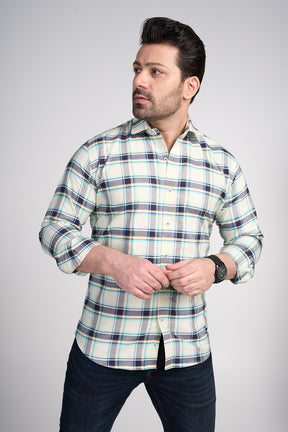 Cunningham - Oxford Slim Fit Checkered Shirt