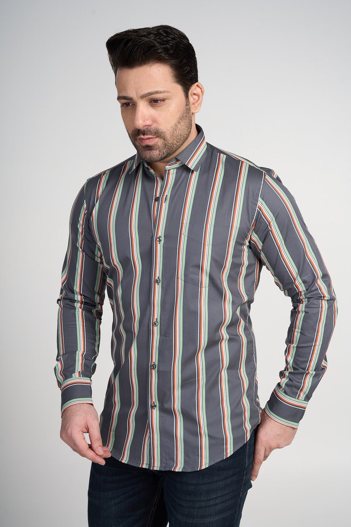 Caerphilly - Stripe Shirt