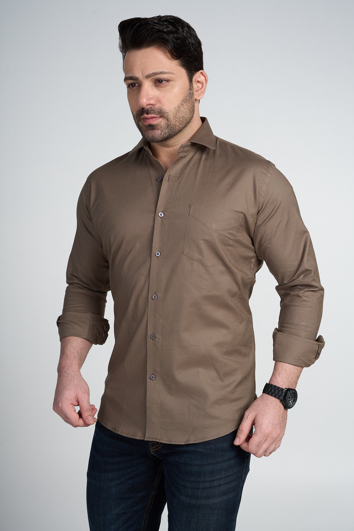 Rust - Oxford Slim Fit Shirt
