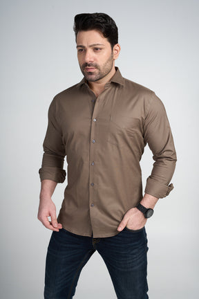 Rust - Oxford Slim Fit Shirt