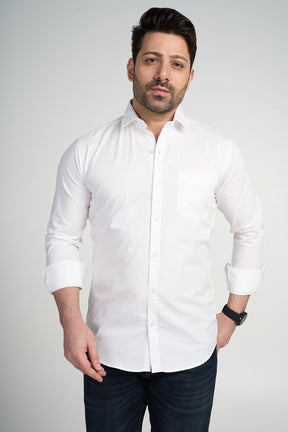 Pimz - Solid shirt- White