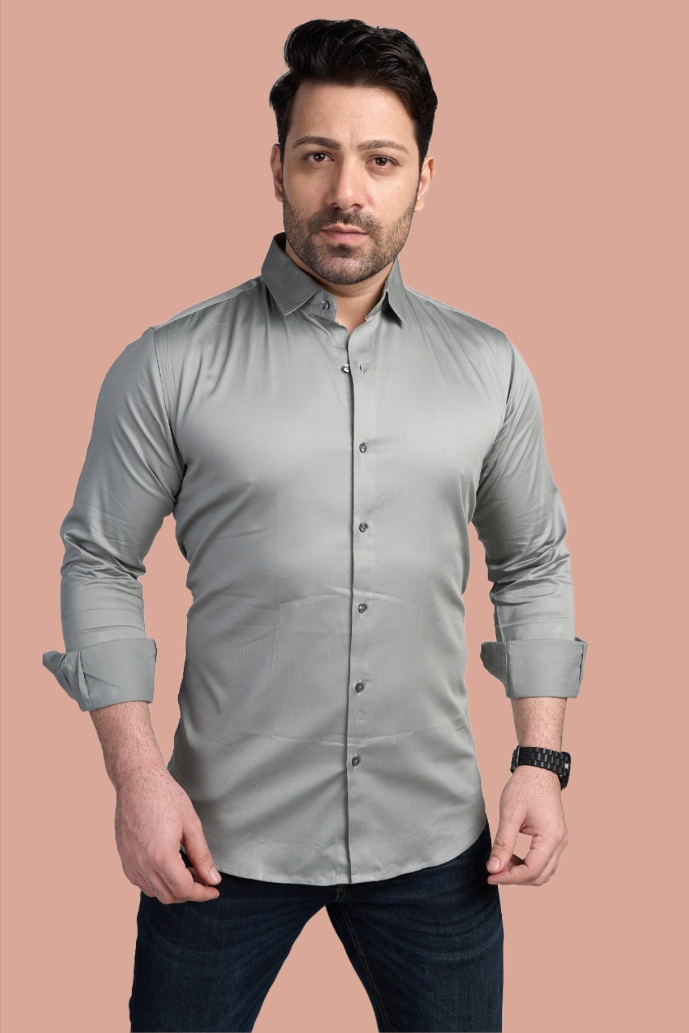 Bastian - Satin Slim Fit Shirt