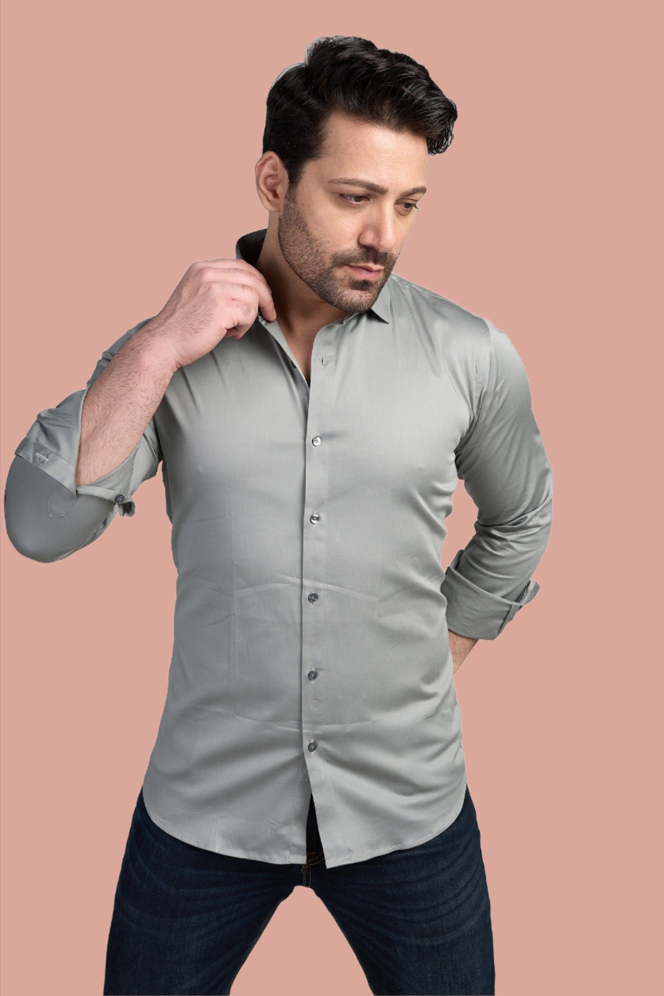 Bastian - Satin Slim Fit Shirt