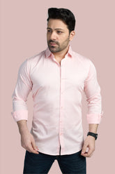 Baby Pink - Classic Solid Slim fit shirt