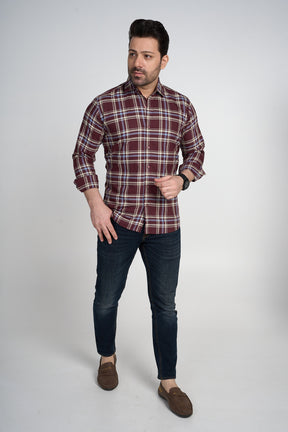 Gedling - Dobby Checkered slim fit shirt