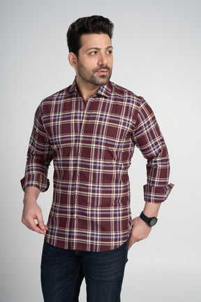 Gedling - Dobby Checkered slim fit shirt