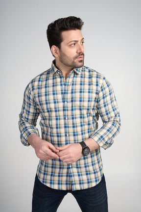 Lothian - Dobby Checkered slim fit shirt