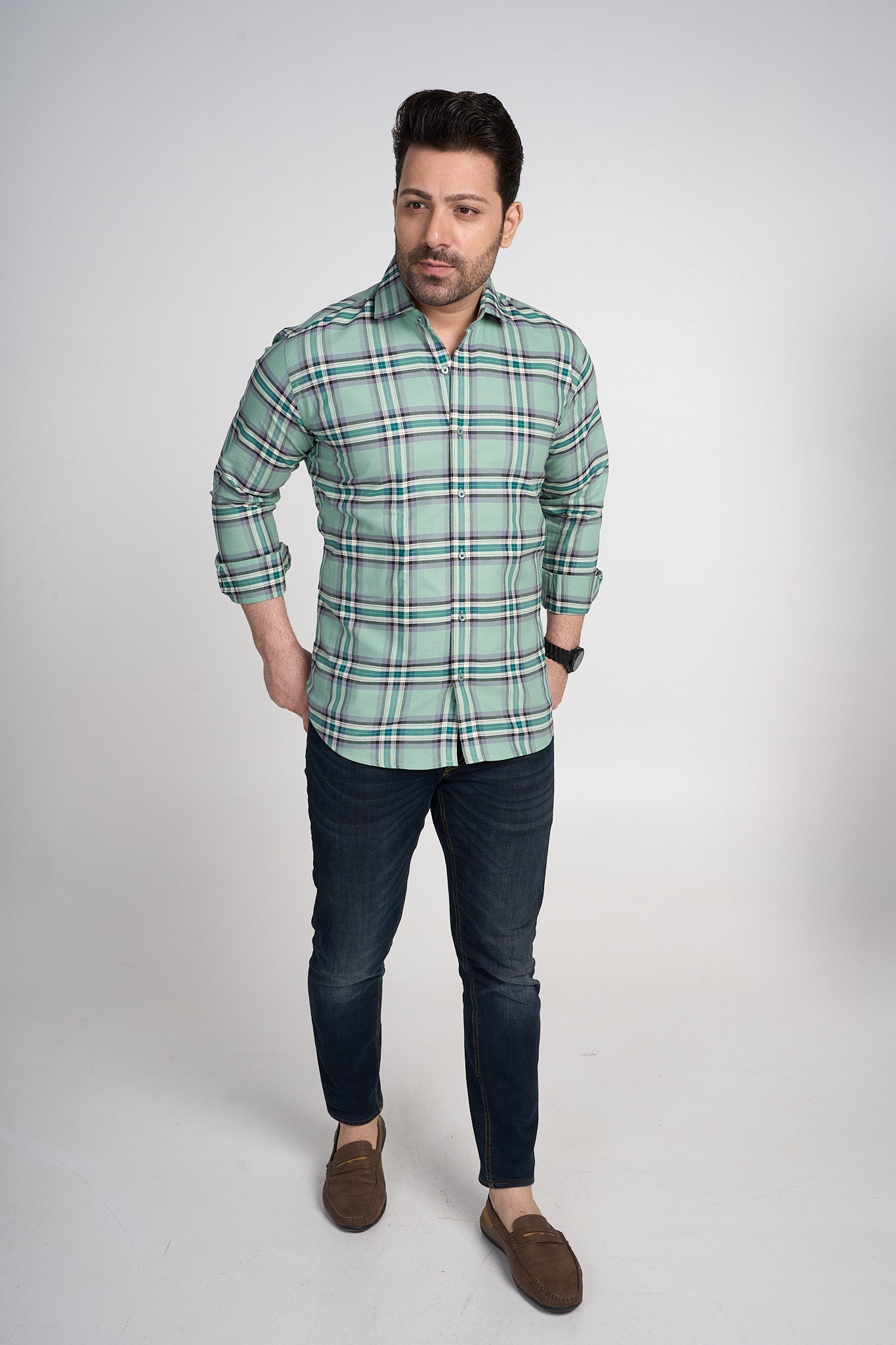 Jayden - Checkered Slim Fit shirt
