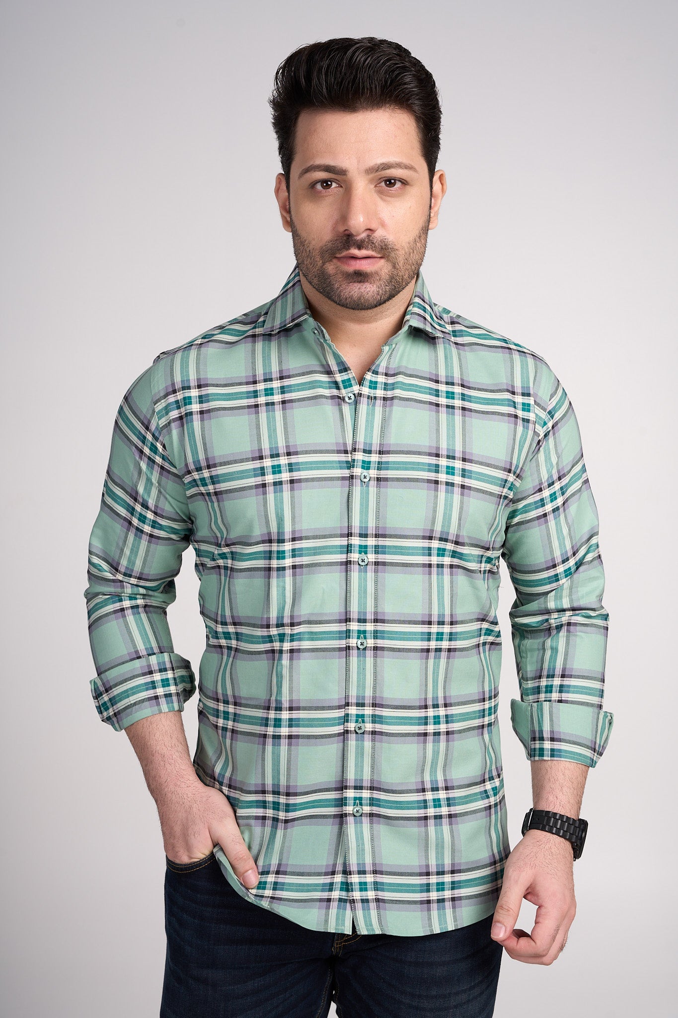 Jayden - Checkered Slim Fit shirt