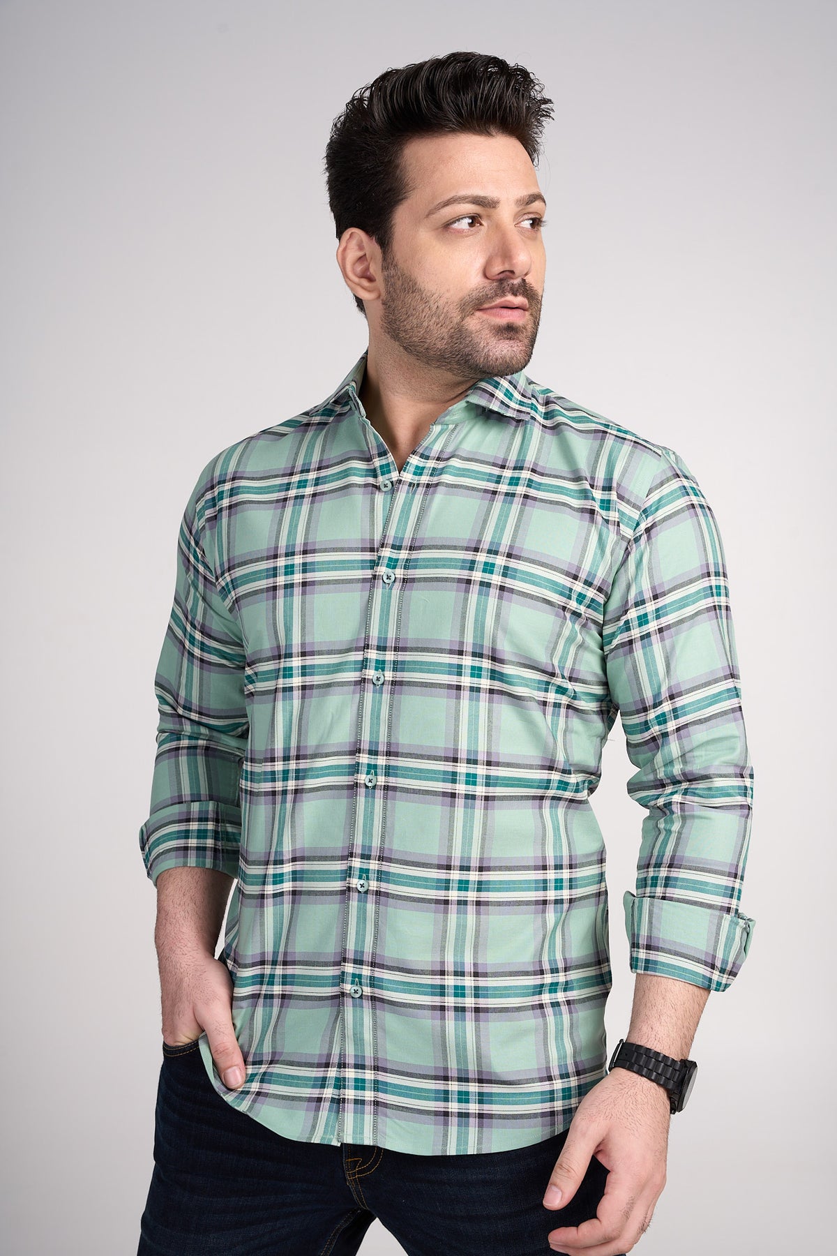 Jayden - Checkered Slim Fit shirt