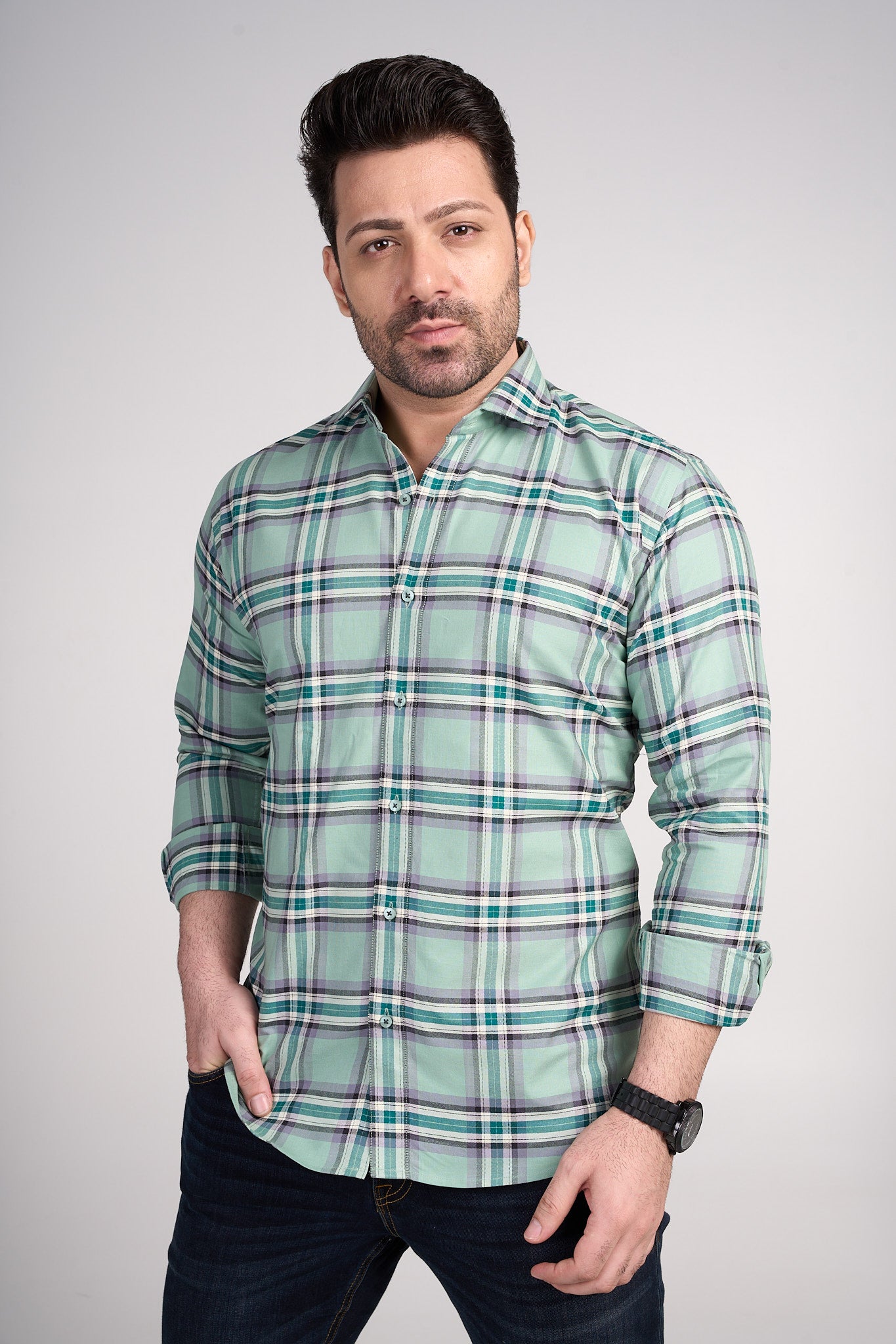 Jayden - Checkered Slim Fit shirt