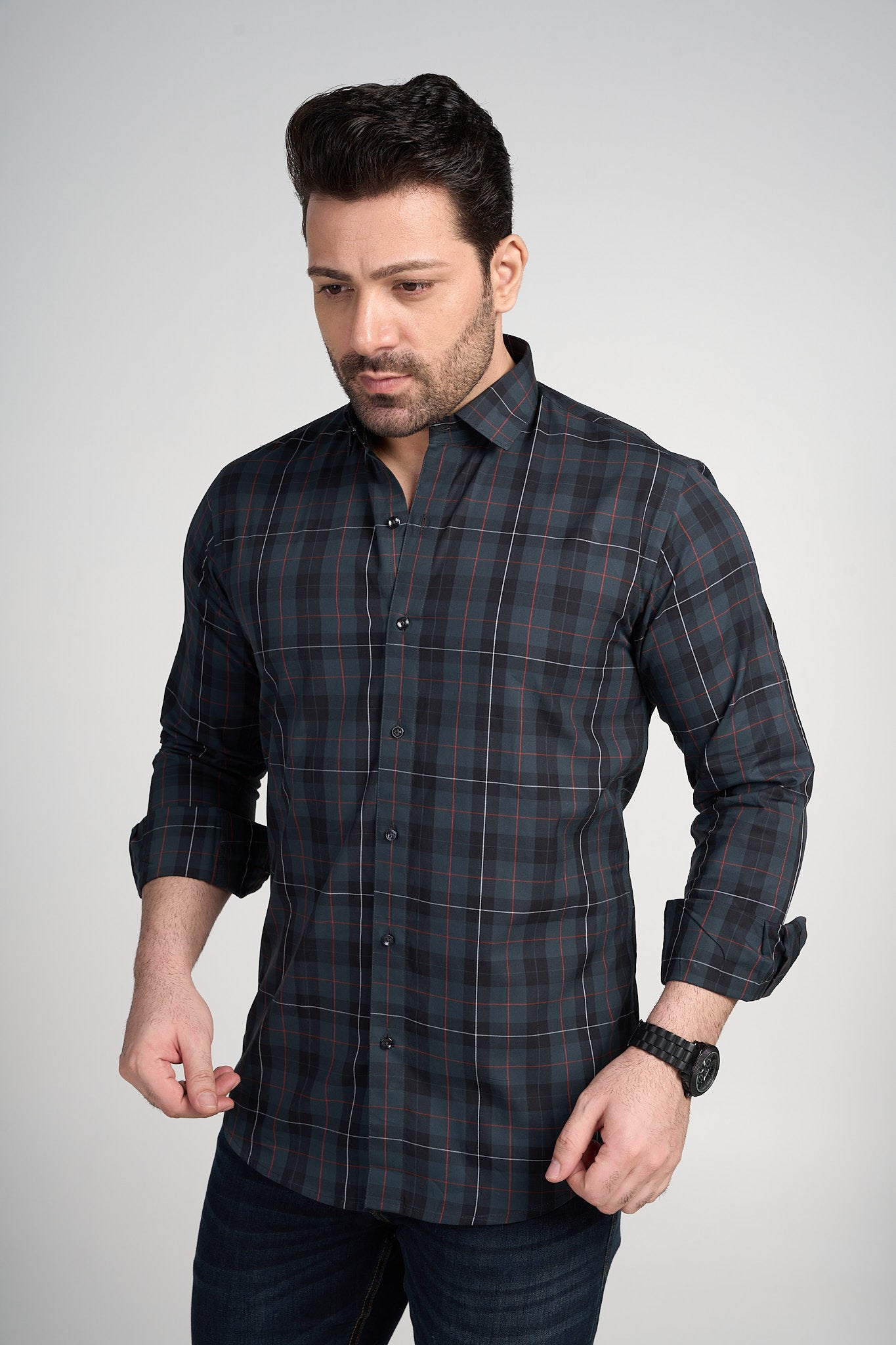 Erewash - Giza Checkered slim fit shirt