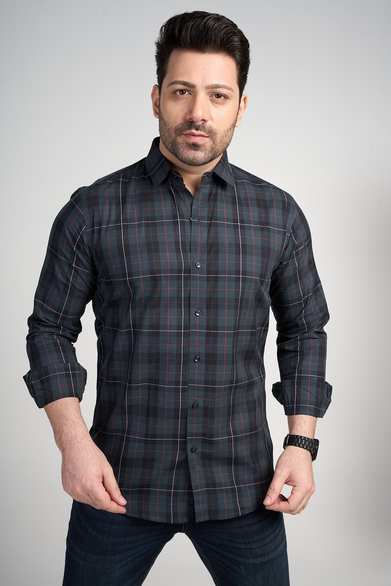 Erewash - Giza Checkered slim fit shirt