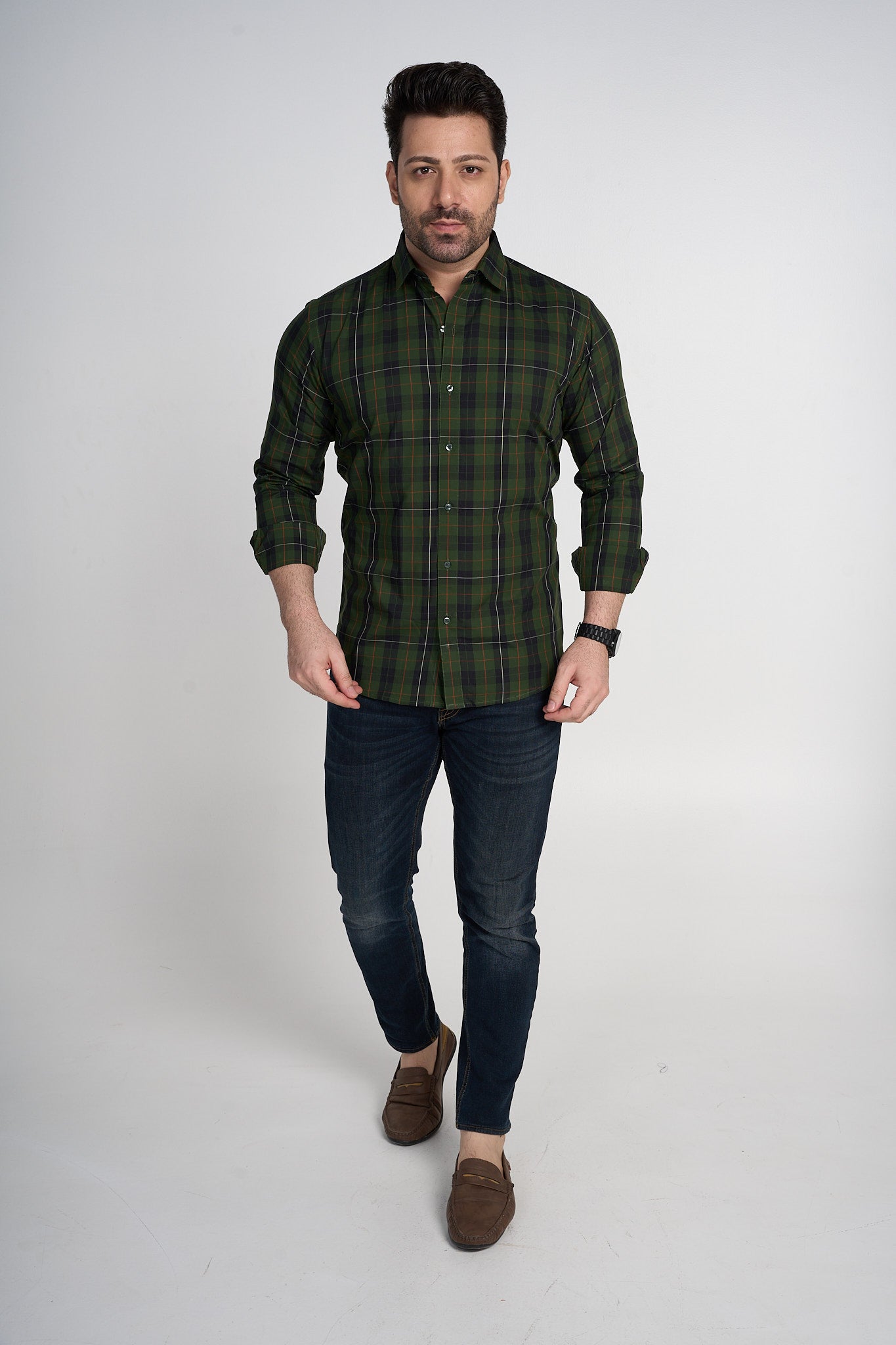 Stroud - Giza Checkered slim fit shirt