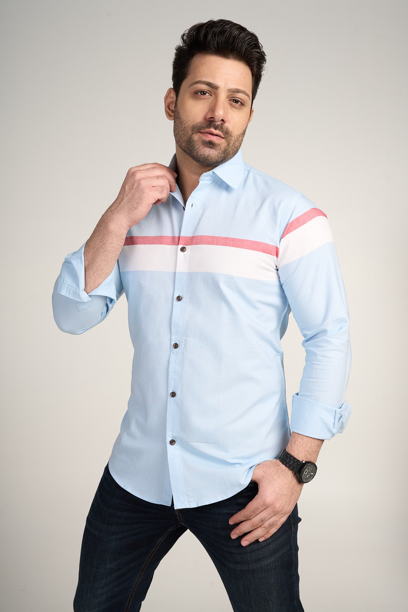 Alcor - Casual Slim Fit Shirt