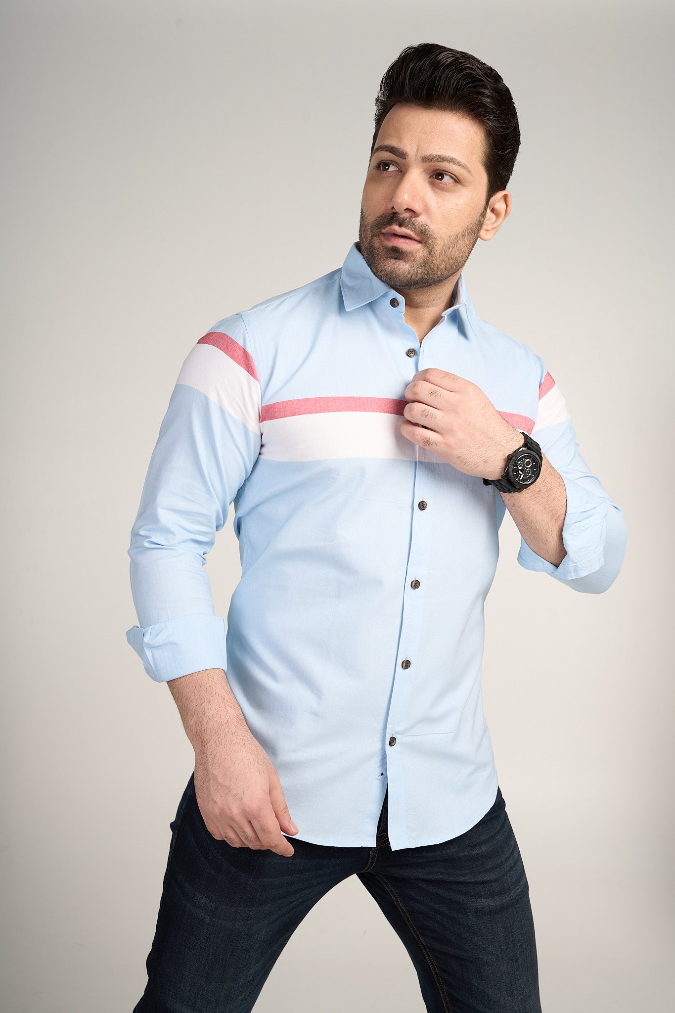 Alcor - Casual Slim Fit Shirt