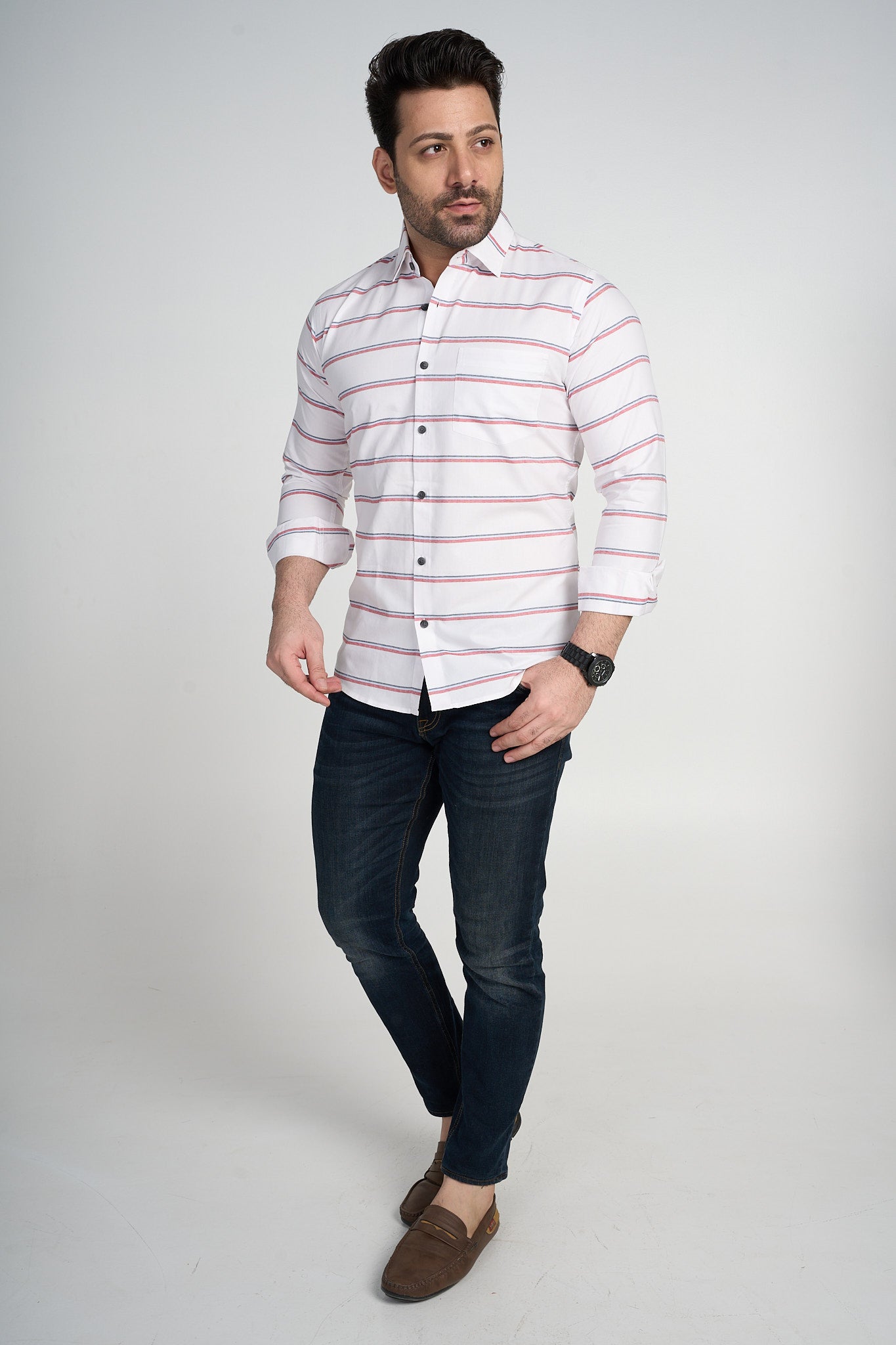 Algol - Causal Slim Fit shirt