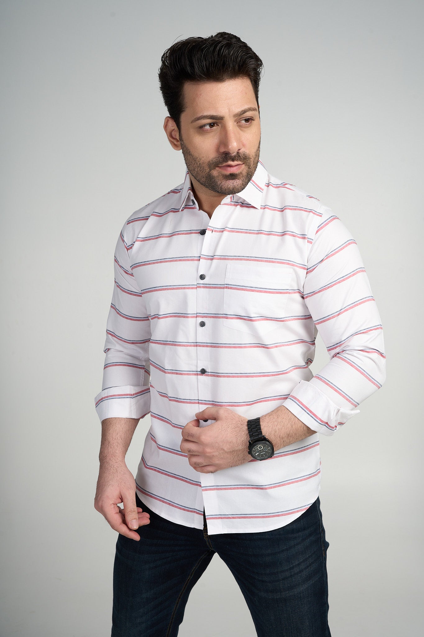 Algol - Causal Slim Fit shirt