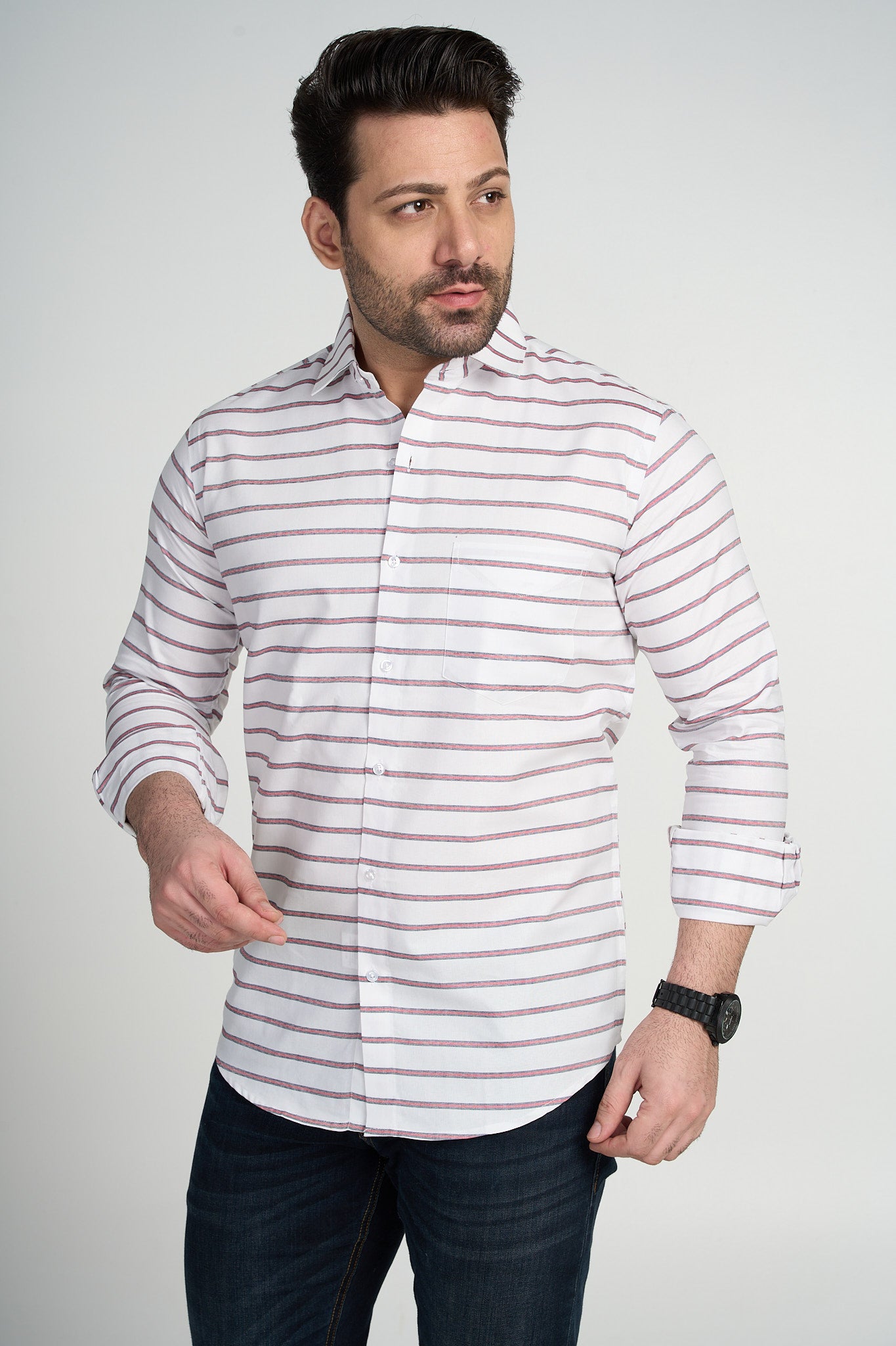 Trafford - Stripe Shirt