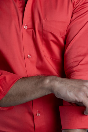Crescent Red - Dobby Shirt - John Watson