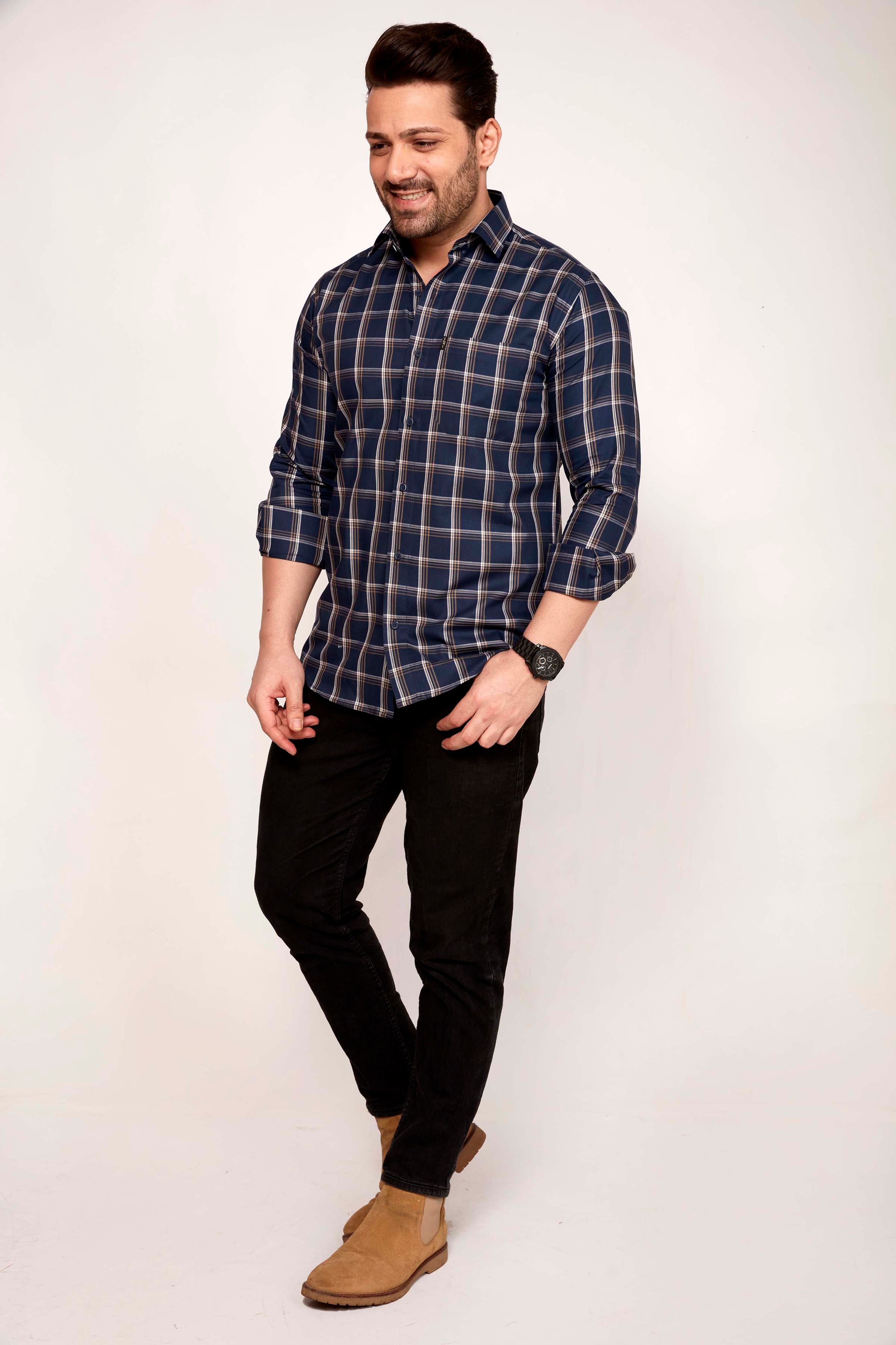 Stirling - Checkered Slim fit shirt - John Watson