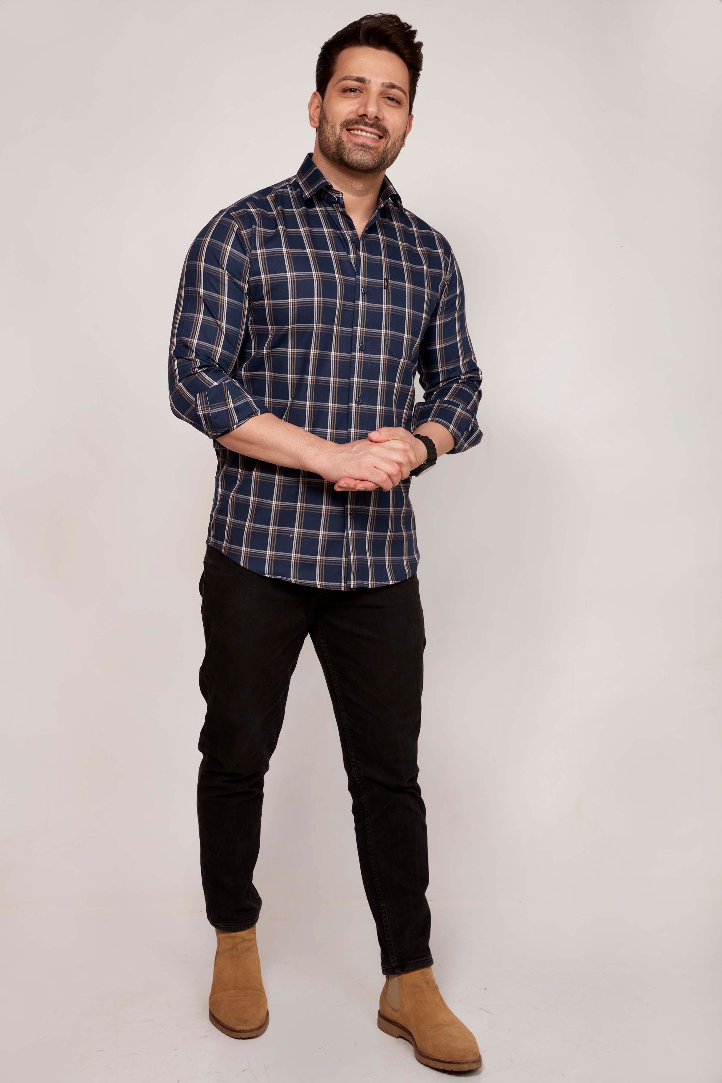 Stirling - Checkered Slim fit shirt - John Watson