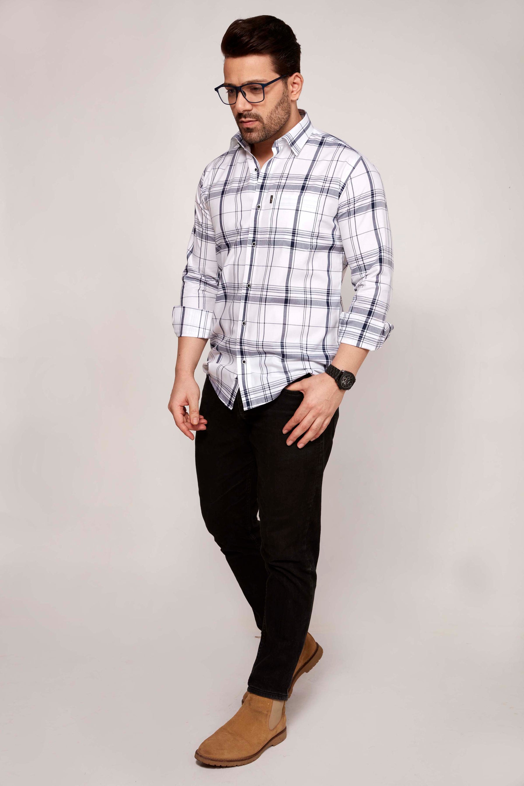 Newry - Checkered Slim fit shirt - John Watson