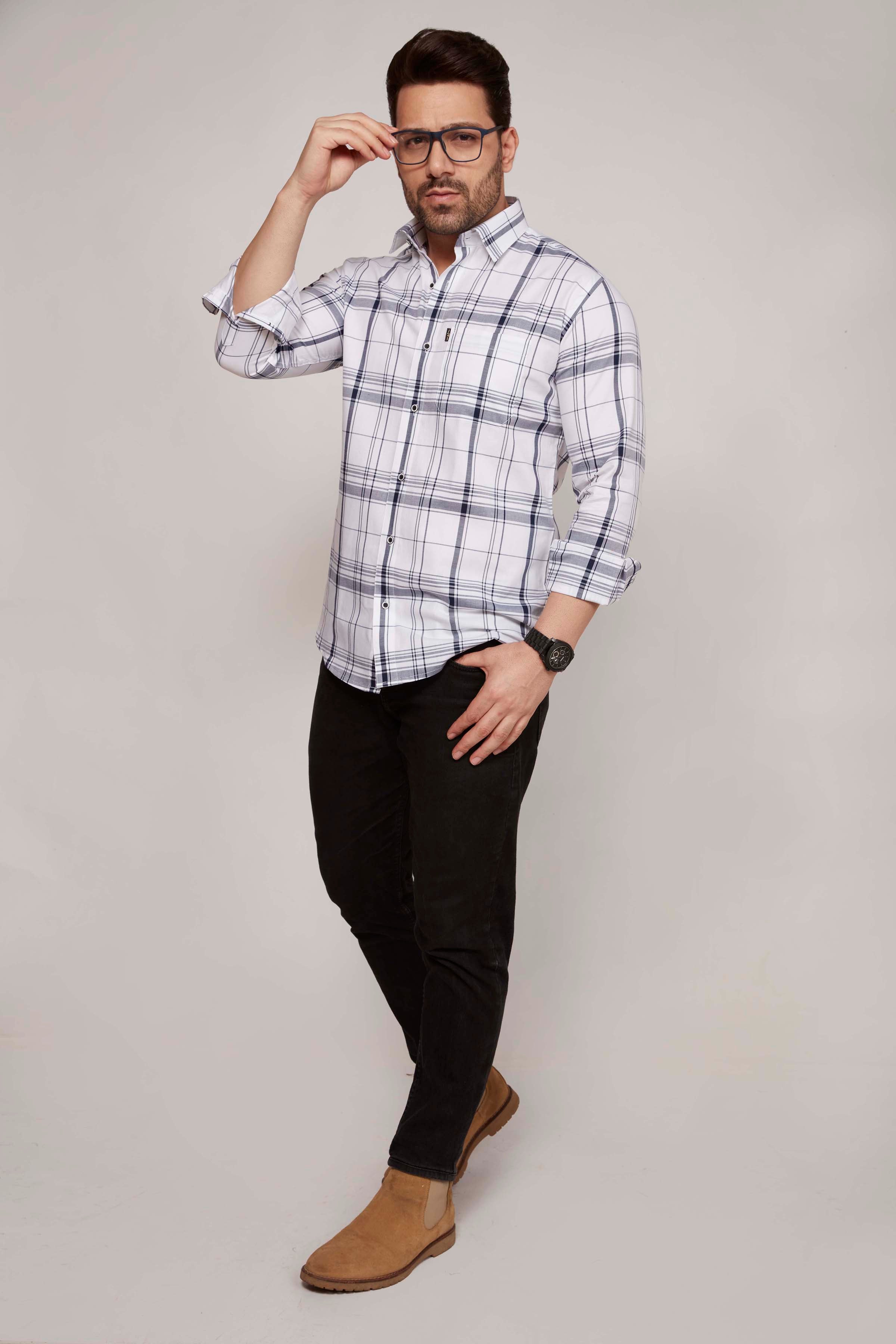 Newry - Checkered Slim fit shirt - John Watson