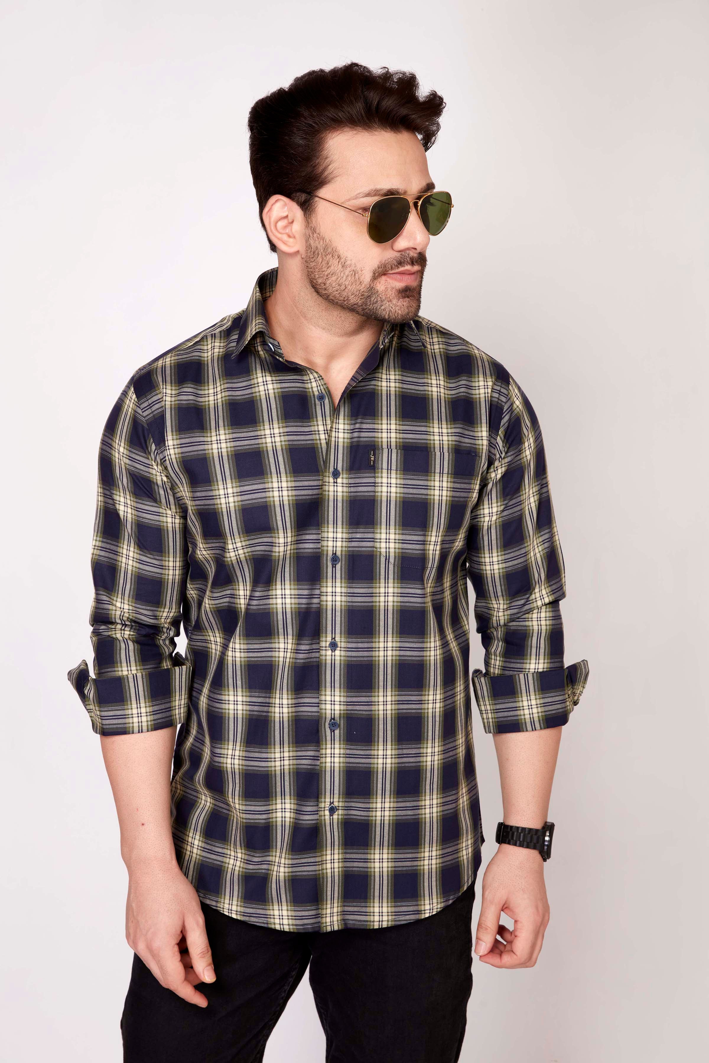 Gloucester - Checkered slim fit shirt - John Watson