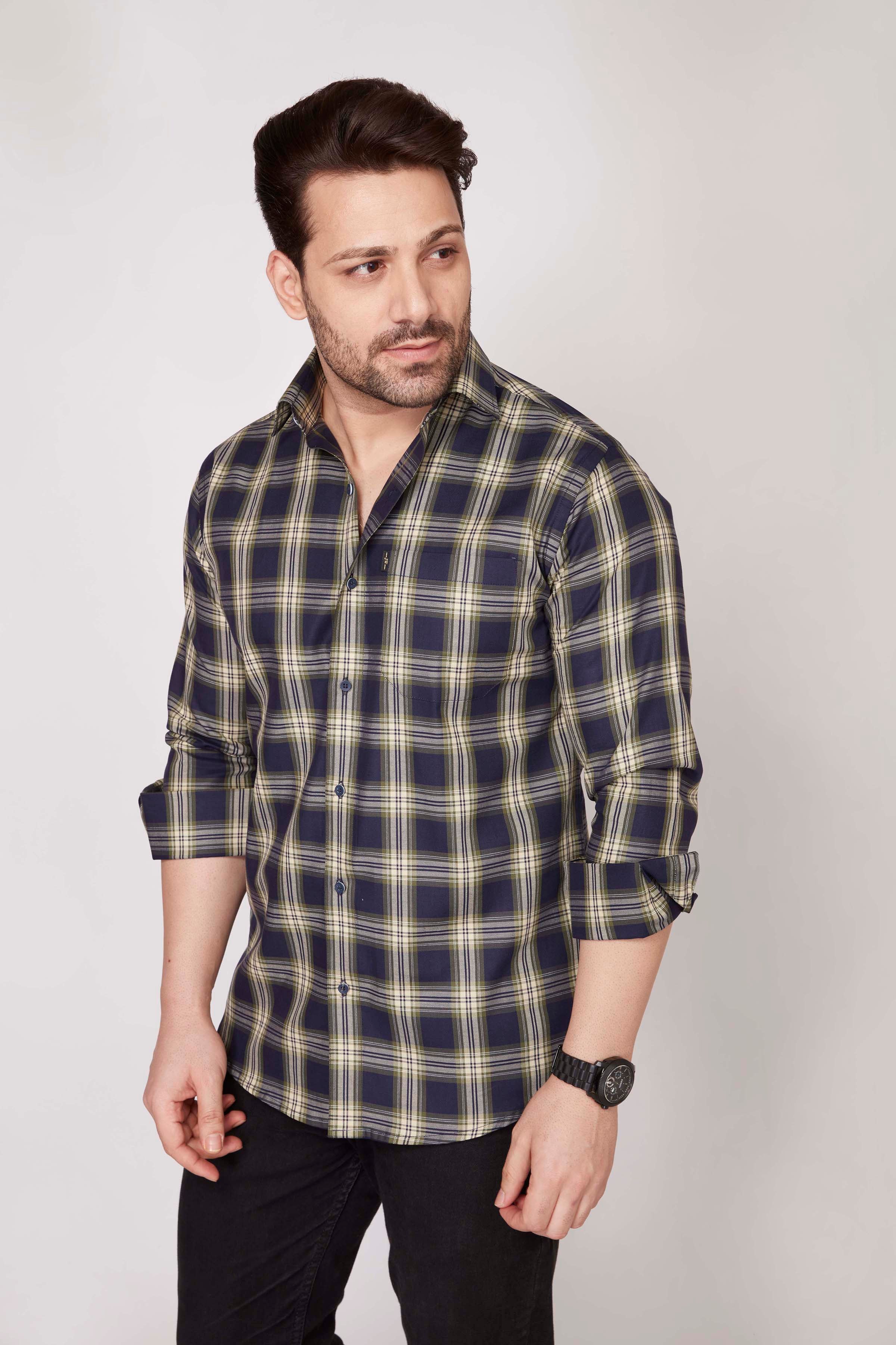 Gloucester - Checkered slim fit shirt - John Watson