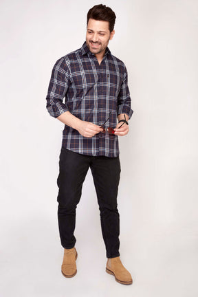 David - Checkered Slim fit shirt - John Watson