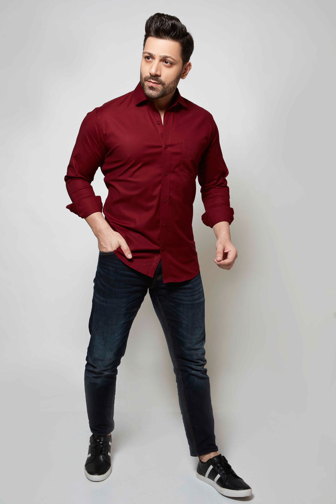 Martian Red - Oxford Slim Fit Shirt - John Watson