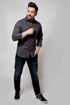 Valkyrie Grey - Oxford Slim Fit Shirt - John Watson