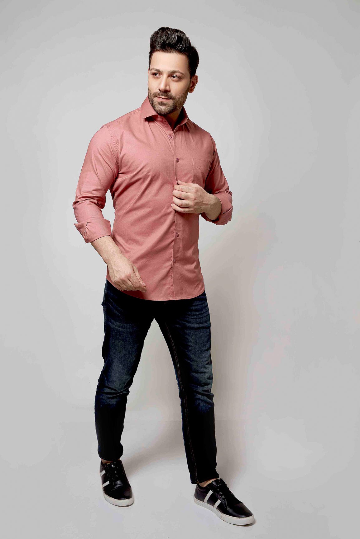 Wayfarer's Pink - Oxford slim fit shirt - John Watson