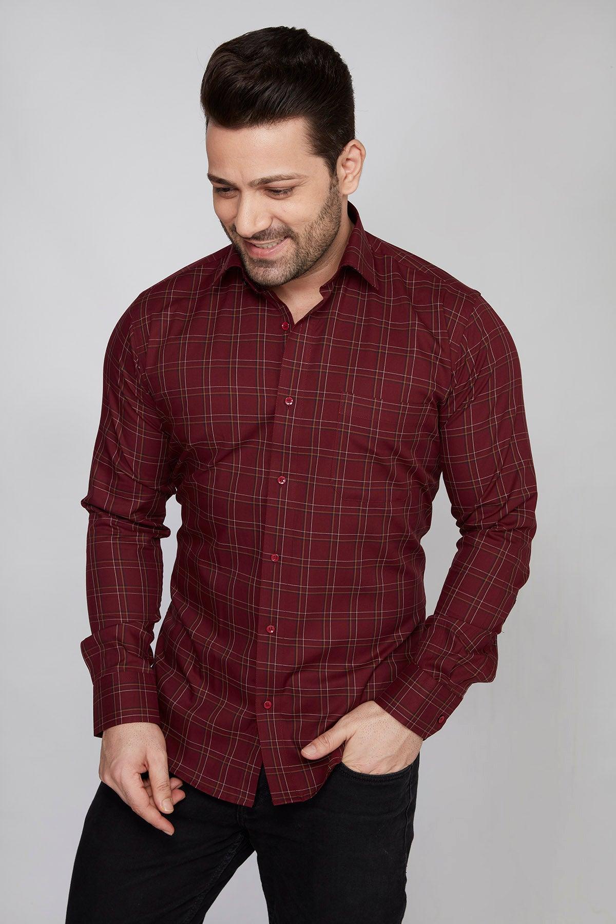 Bangor - Checkered slim fit shirt - John Watson