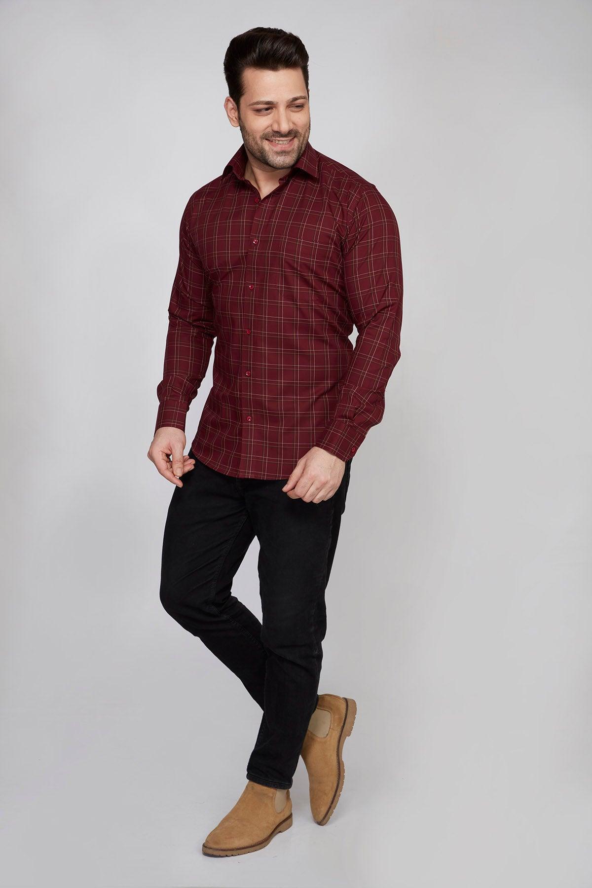 Bangor - Checkered slim fit shirt - John Watson