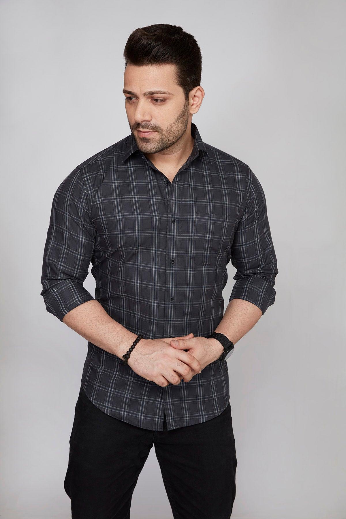 Canterbury - Checkered slim fit shirt - John Watson