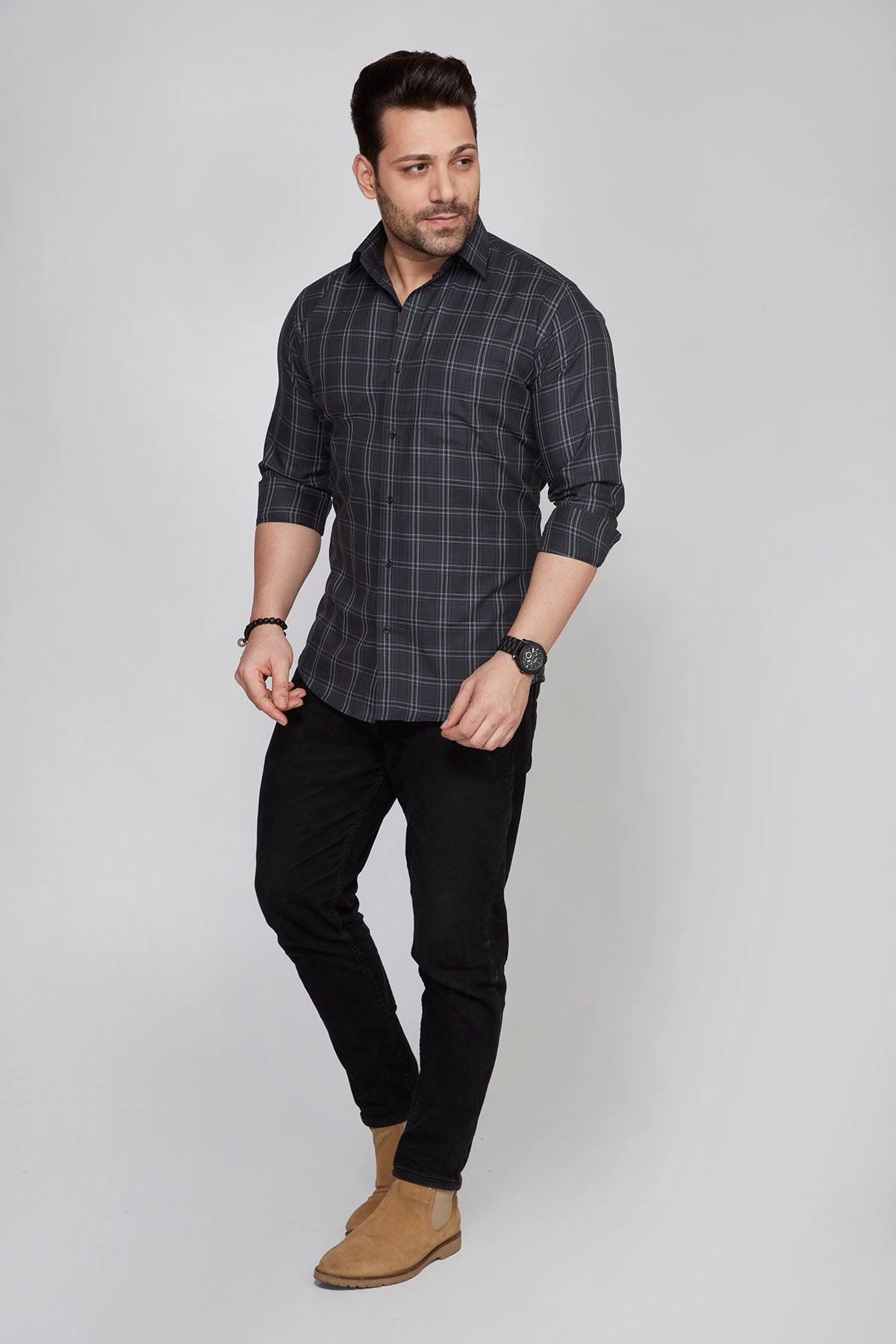 Canterbury - Checkered slim fit shirt - John Watson