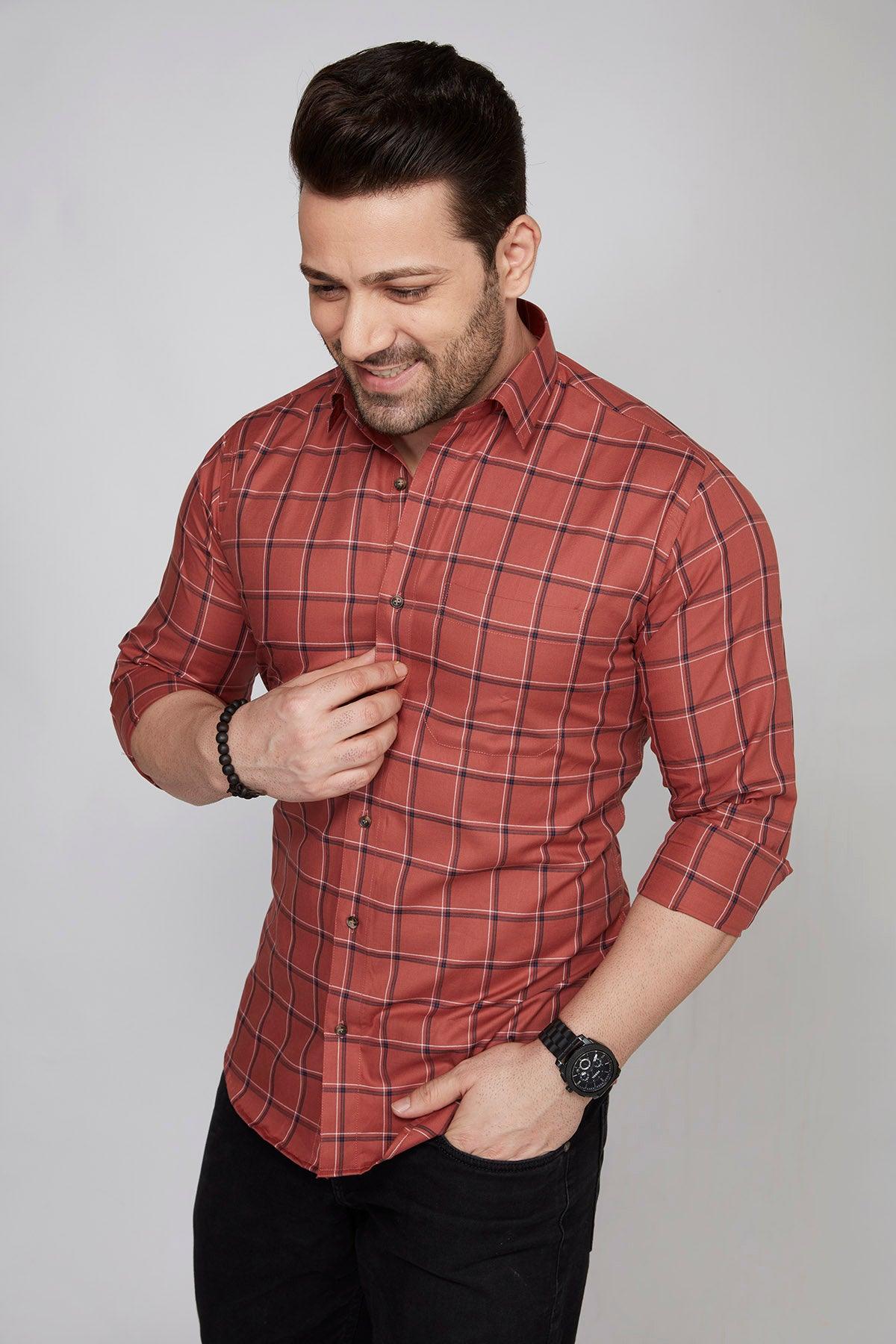 Carlisle - Checkered slim fit shirt - John Watson