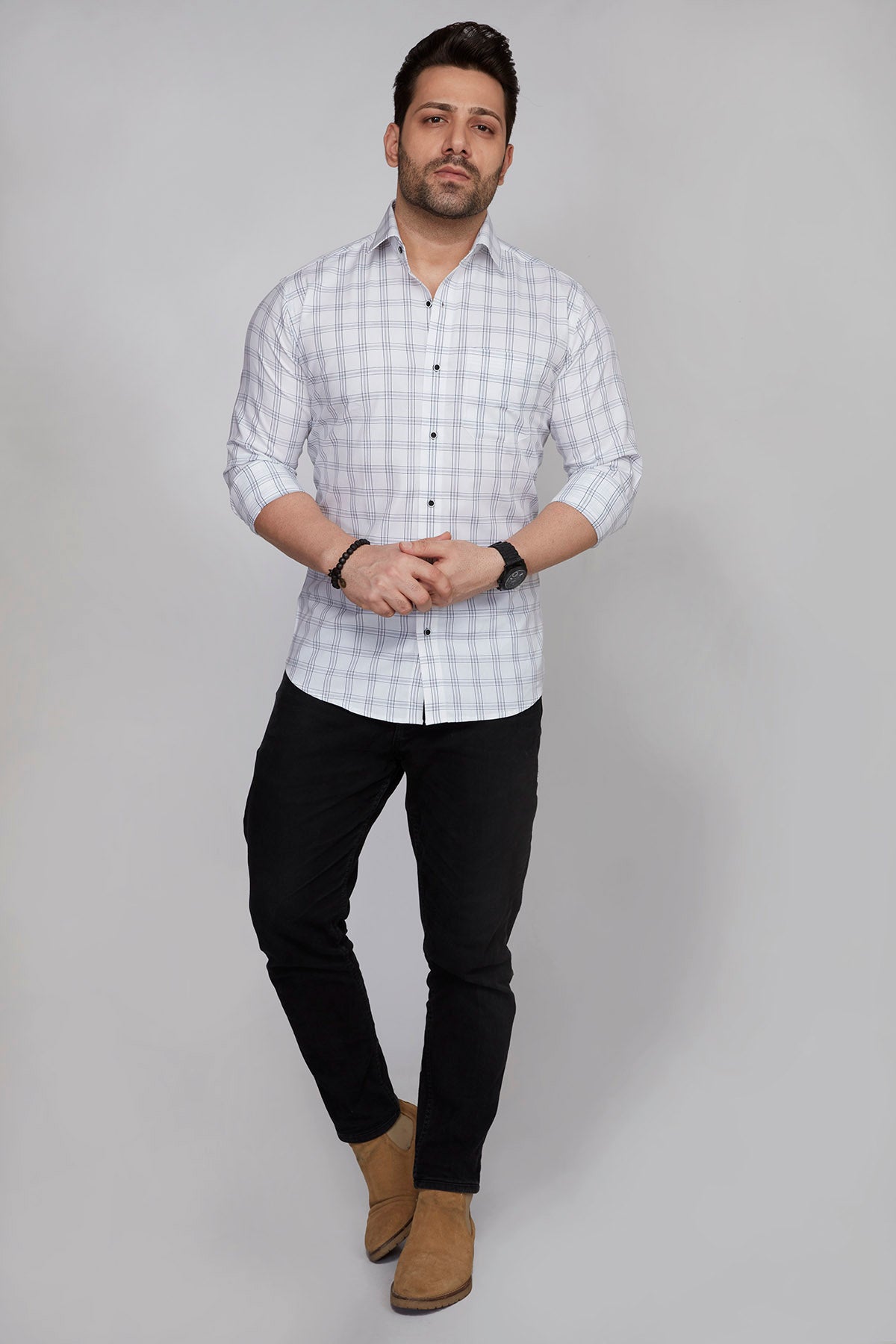 Chelmsford - Checkered slim fit shirt - John Watson