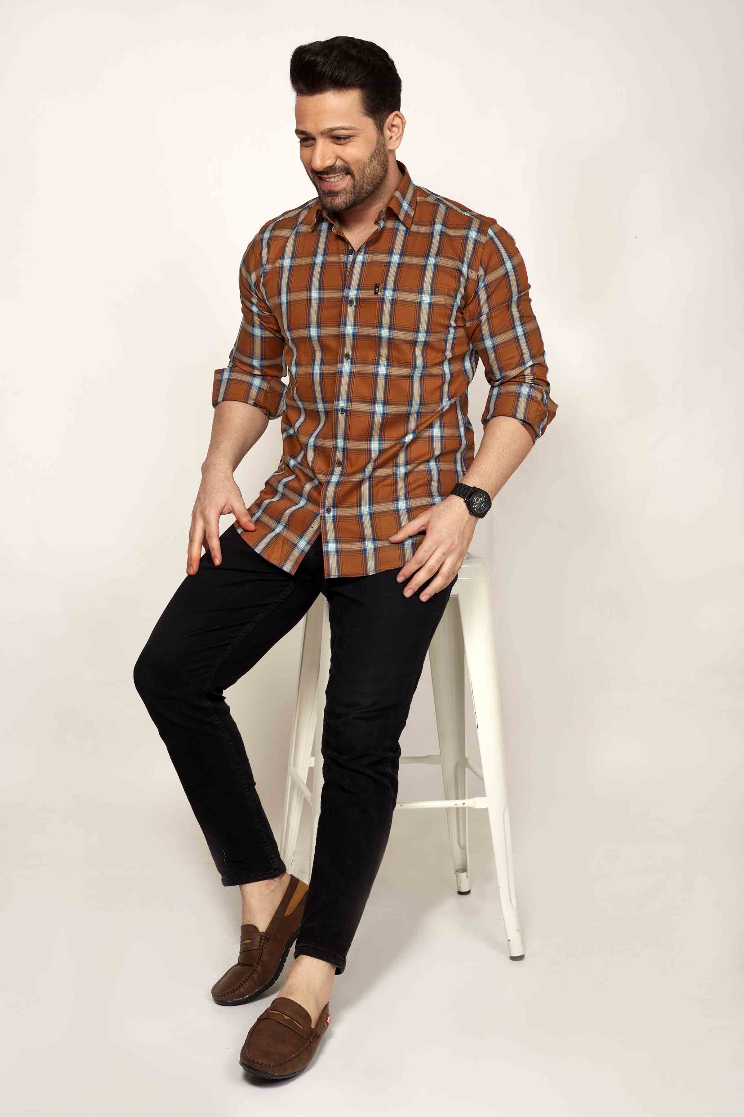 Charnwood - Checkered Slim fit shirt - John Watson