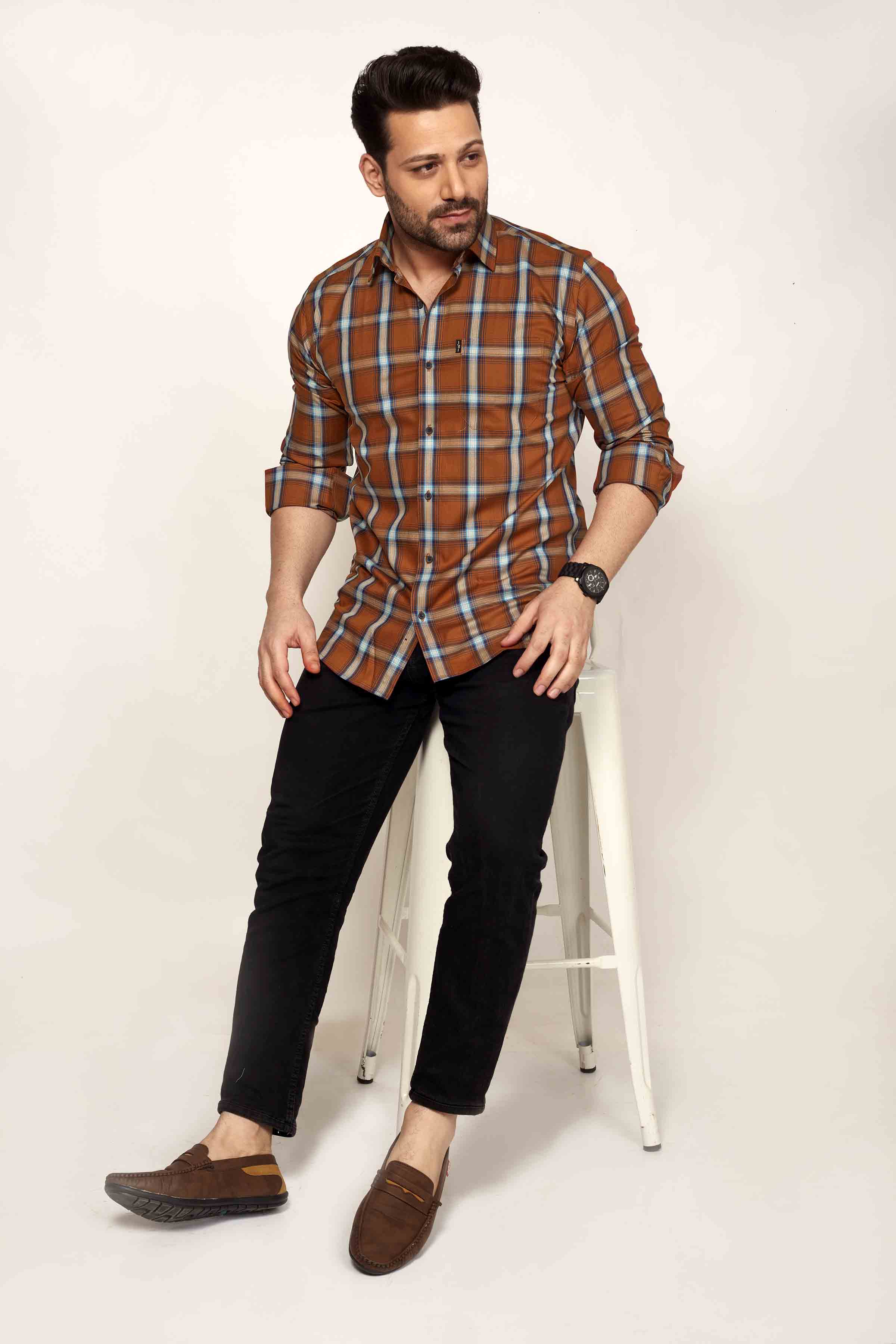 Charnwood - Checkered Slim fit shirt - John Watson